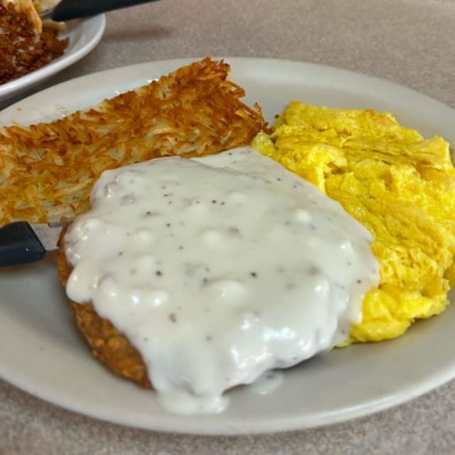 Chicken Fried Steak & Eggs.