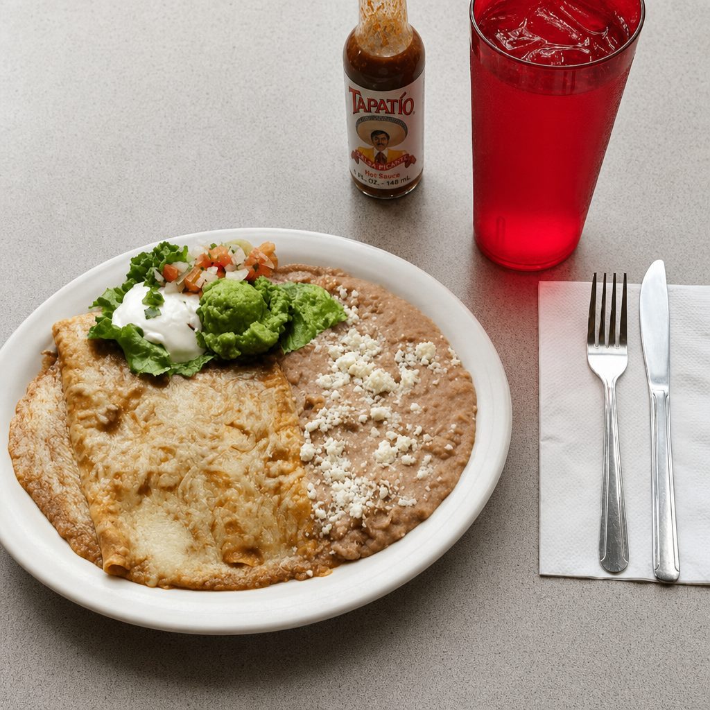 2 Cheese Enchiladas.