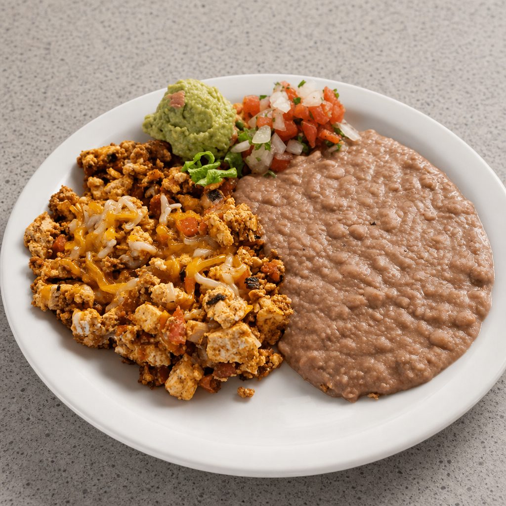 Vegan Chorizo Scramble.